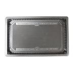 267.96-RECIPIENTI PER "SUSHI" 376 ML 21,5x13,5x2 CM ARGENTO RPET (156 u.)
