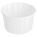 126.77-TERRINA CARTA PLISSETTATA  90 ML (3 oz) 80 G/M2 Ø6,5/4,9x3,8 CM BIANCO PERGAMANA ANTIGRASSI (250 u.)