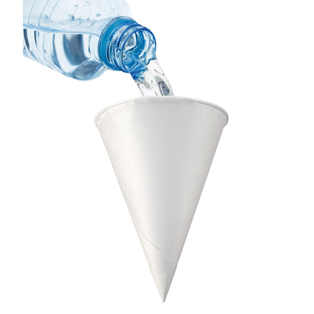 123.50-CONI ACQUA  120 ML 120 G/M2 Ø 6,4x8,7 CM BIANCO CARTA (200 u.)
