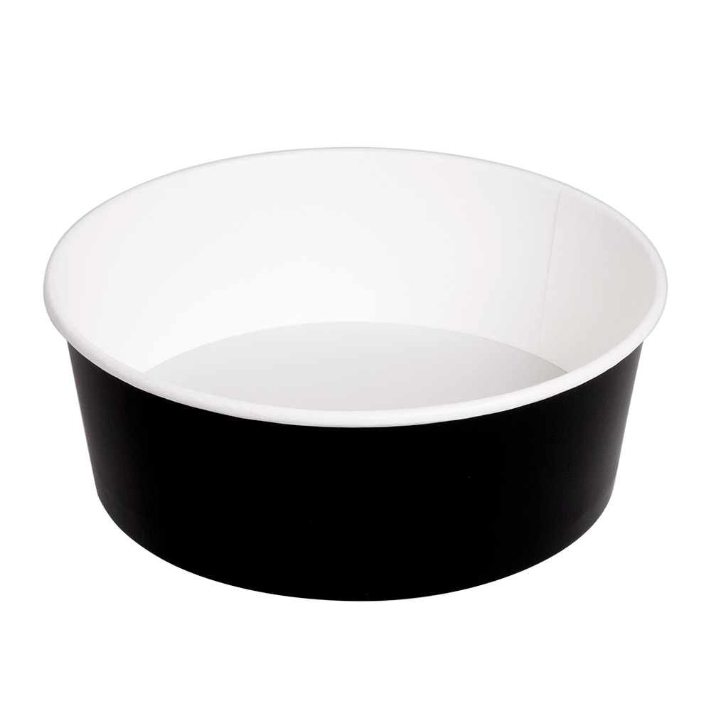 240.14-INSALATIERI 1300 ML 337 G/M2 + PE Ø 18,7/16x7 CM NERO CARTONE (50 u.)