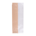231.15-SACCHETTI PER SANDWICHES CON FINESTRA ECO 'JUST PAPER' REGULAR 40 G/M2 9+5,5x26 CM NATURALE PERGAMANA ANTIGRASSI (250 u.)