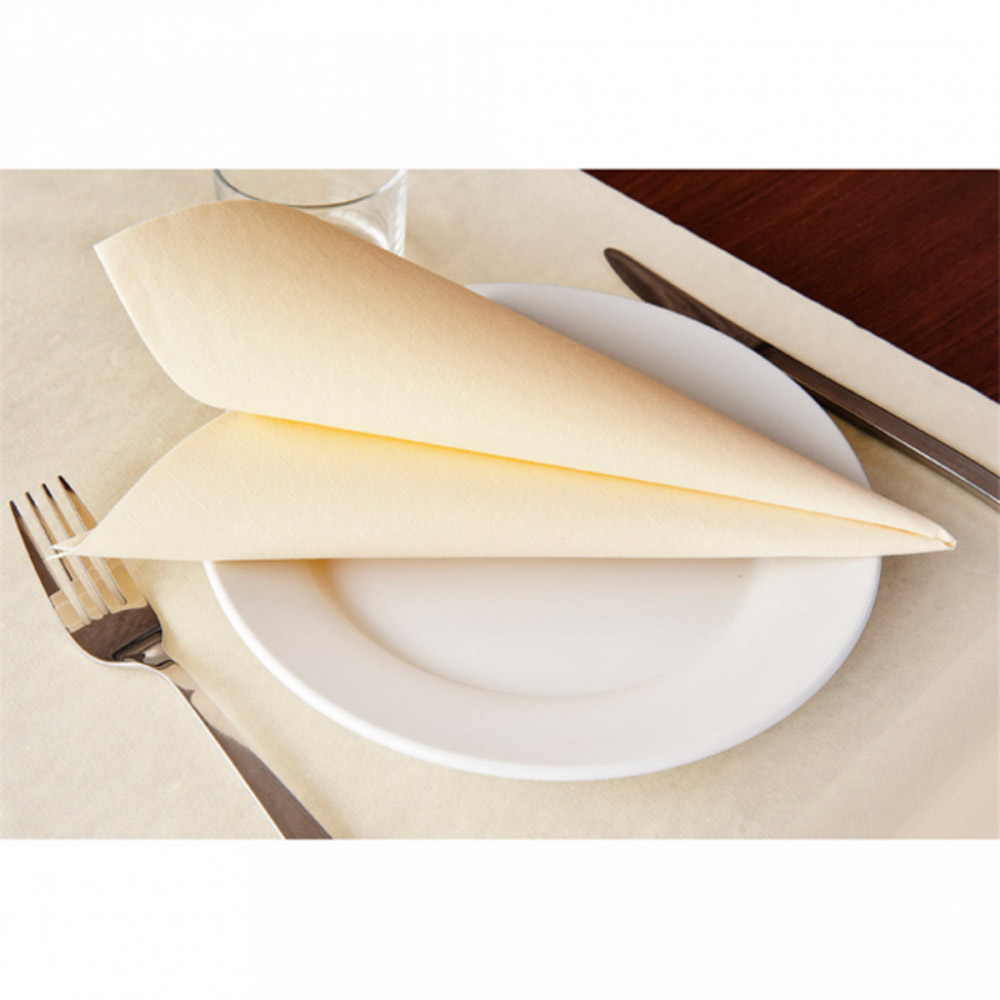 167.08-TOVAGLIOLI  55 G/M2 40x40 CM AVORIO AIRLAID (50 u.)