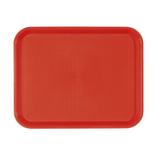 132.10-VASSOIO FAST FOOD   35,5x45,3x2,4 CM ROSSO PP