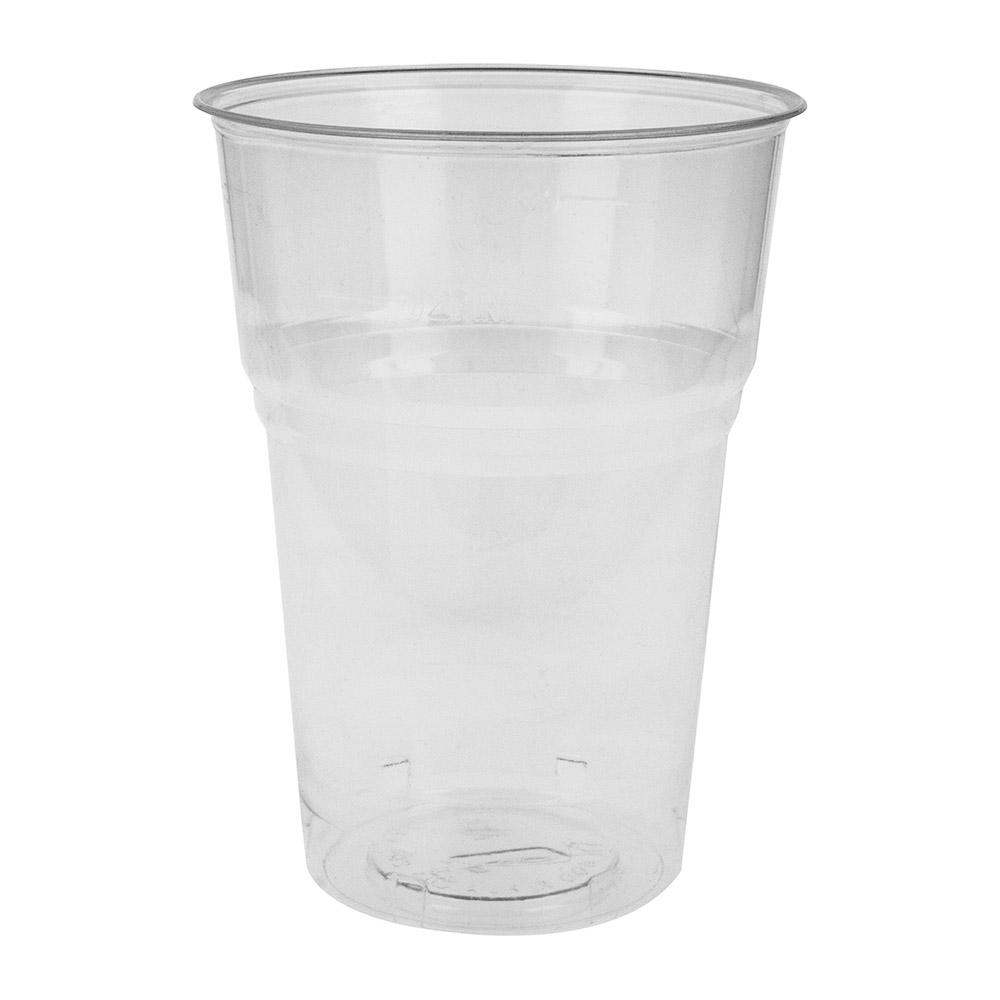 224.01-BICCHIERI COMPOSTABILI 400 ML Ø 8,5x11,2 CM TRASPARENTE PLA (50 u.)