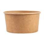 226.64-INSALATIERI  1000 ML - 33,3 oz 300 + 18 PE G/M2 Ø15/12,8x7,5 CM NATURALE KRAFT (50 u.)