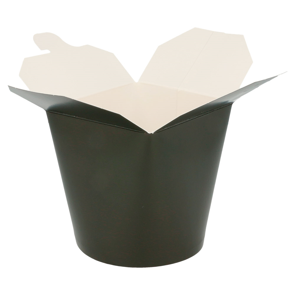 219.51-RICIPIENTI MULTIUSO PER MICROONDE 480 ML 305 + 18 PE G/M2 Ø8x9 CM NERO CARTONE (50 u.)