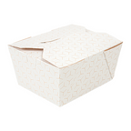 279.18-SCATOLE AMERICANE PER MICROONDE 'THEPACK' CUBE 780 ML 11,3x9x6,3 CM BIANCO/NATURALE CARTONE NANO-MICRO + PP (50 u.)