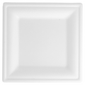 179.19-PIATTI QUADRATI 'BIONIC'  16x16x1 CM BIANCO BAGASSA (50 u.)