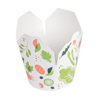 256.87-RICIPIENTI INSALATA SALAD 1000 ML 305 + 18 PE G/M2 Ø12,3x8,5 CM BIANCO CARTONE (50 u.)