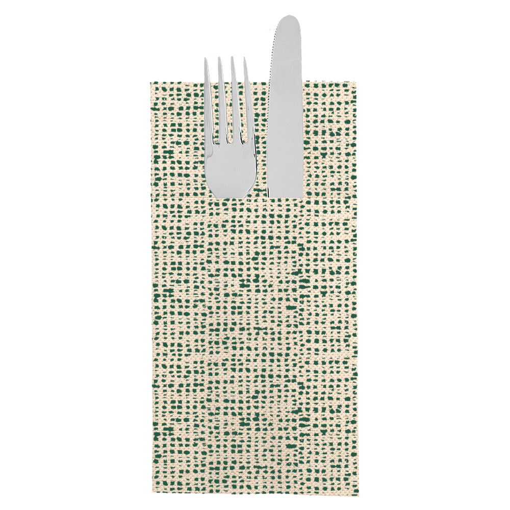 260.13-TOVAGLIOLI CANGURO ECOLABEL 'DOUBLE POINT' DAKAR 19 G/M2 39x40 CM NATURALE TISSUE RICICLATO (50 u.)