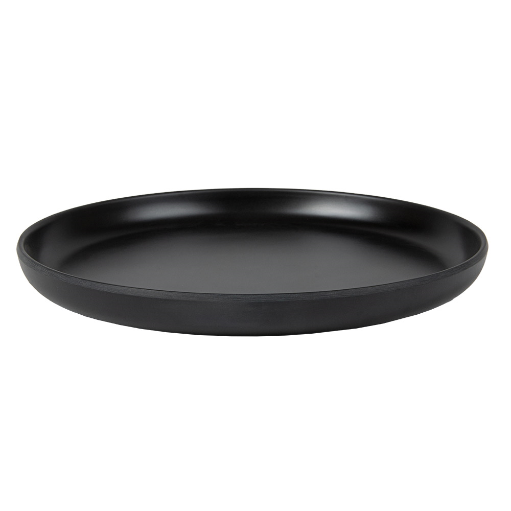 262.15-PIATTI PIANI ASAMI WARE  Ø 19x2 CM NERO MELAMINA (1 u.)