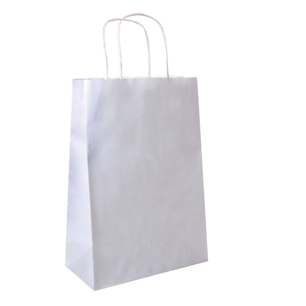109.08-SACCHETTI SOS CON MANICI  80 G/M2 26+14x32 CM BIANCO CELLULOSA (250 u.)