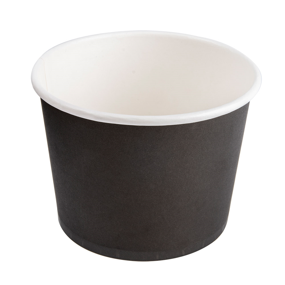 219.76-TERRINA 500 ML 280 + 18 PE G/M2 Ø11x8,2 CM NERO CARTONE (50 u.)