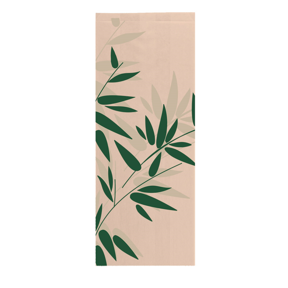 360.08-SACCHETTO PANETTERIA 'FEEL GREEN'  32 G/M2 14+7x35 CM NATURALE KRAFT (500 u.)