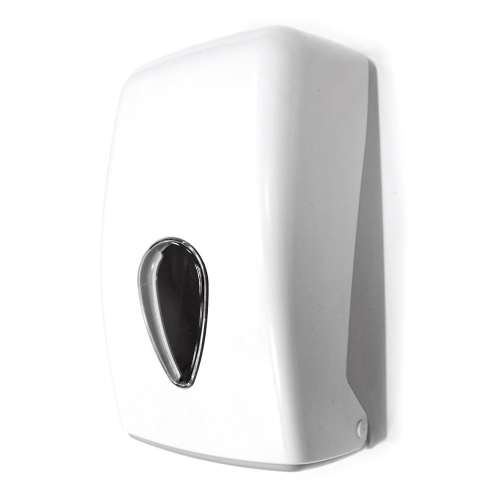 160.47-DISTRIBUTORE PER ASCIUGAMANI MINI BARRIL   14x15x28,5 CM BIANCO ABS