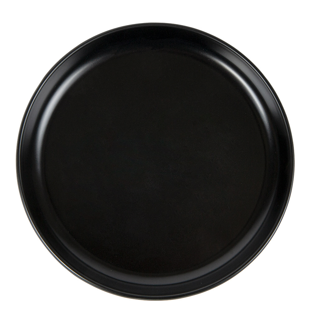262.14-PIATTI PIANI ASAMI WARE  Ø 16x2 CM NERO MELAMINA (1 u.)