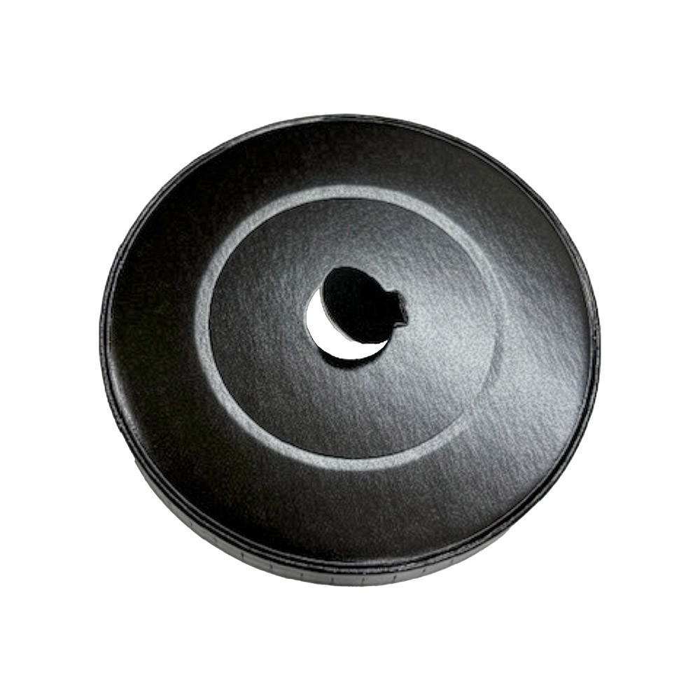 251.76-COPERCHIO PER BICCHIERI  280 G/M2 + PE Ø 9 CM NERO CARTONE (50 u.)
