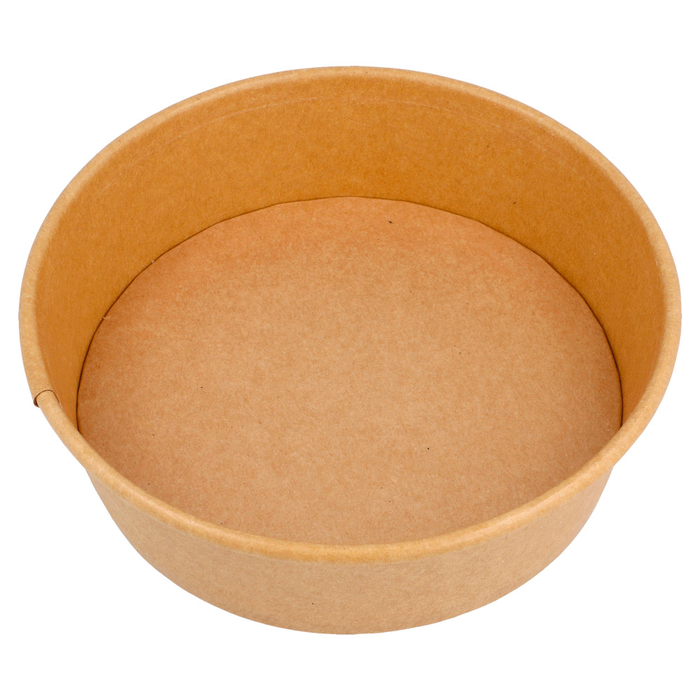 212.99-INSALATIERI 500 ML - 16,7 oz 300 + 18 PE G/M2 Ø15/12,8x4,5 CM NATURALE KRAFT (50 u.)