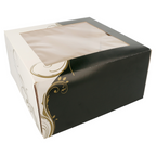 204.71-SCATOLE PER PASTICCERIA CON FINESTRA 'THEPACK' CLASSIC  24x24x12 CM BIANCO CARTONE NANO-MICRO (50 u.)