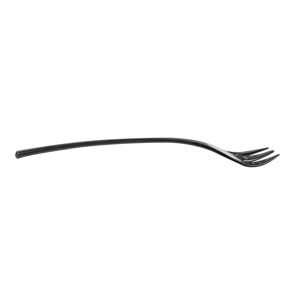 140.60-MINI FORCHETTA RIUTILIZZABILI  10 CM NERO PS (200 u.)
