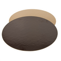 223.68-BASE PER TORTA DOPPIA FACCIA  1100 G/M2 Ø 24 CM CIOCCOLATO/PRALINA CARTONE (100 u.)