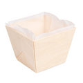 254.05-300 PZ. CONI + STAMPI IN SILICONE WOOD 160 ML 7x7x5,5 CM NATURALE LEGNO (25 u.)