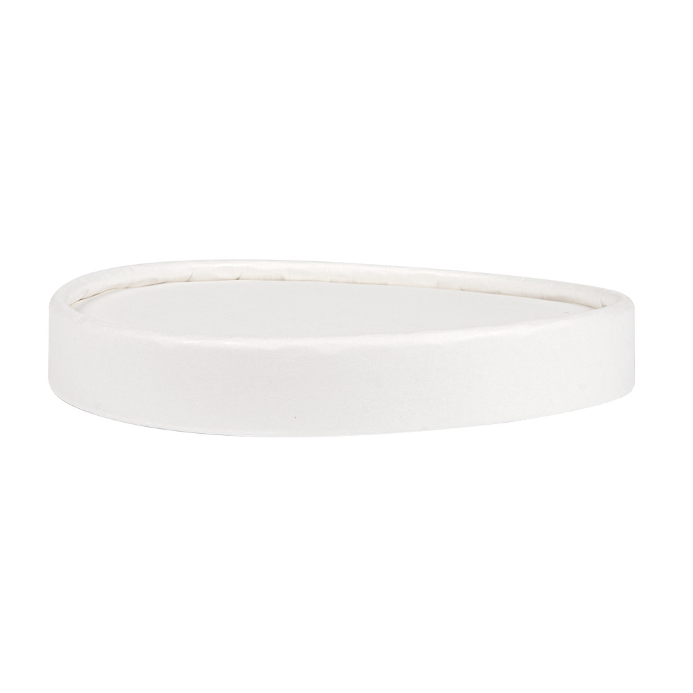 233.35-COPERCHIO TERRINA GELATI 300 ML 280 + 18 PE G/M2 Ø10 CM BIANCO CARTONE (50 u.)