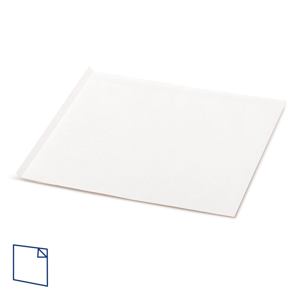 173.60-BUSTE APERTE 2 LATI  22 G/M2 + 8 LDPE 12x12,2 CM BIANCO KRAFT (100 u.)