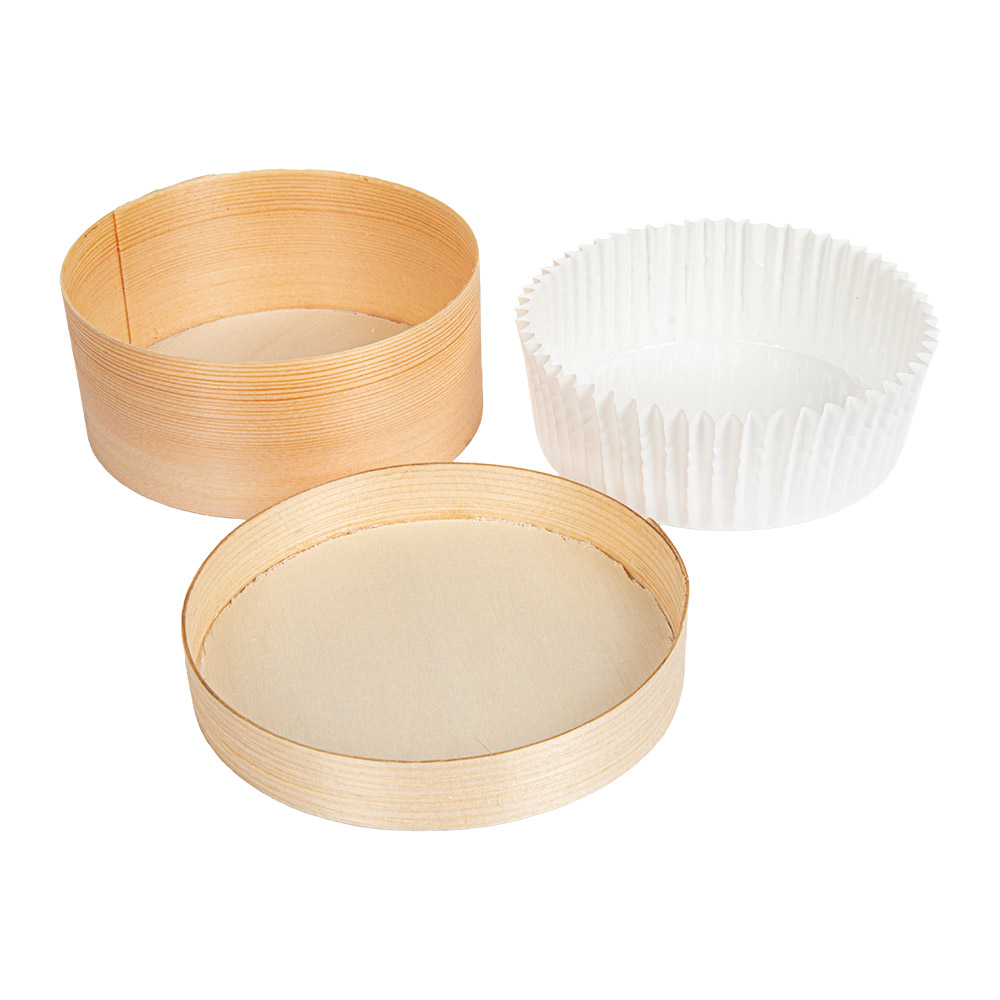 280.46-MINI SCATOLE CILINDRICHE COPERCHIO E CAPSULA 'WOOD' 365 ML Ø 10,4x4,2 CM NATURALE LEGNO (10 u.)