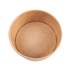 217.59-COPPETTA GELATI 'FEEL GREEN' 150 ML 250 + 18 PE G/M2 Ø8,5x4,5 CM MARRONE CARTONE (50 u.)