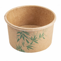 233.40-CONTENITORI GELATI 'FEEL GREEN' 300 ML 250 + 18 PE G/M2 Ø10x5,5 CM MARRONE CARTONE (50 u.)