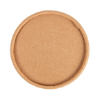 233.28-COPERCHIO TERRINA GELATI 120 ML 280 + 18 PE G/M2 Ø7,7 CM MARRONE CARTONE (50 u.)