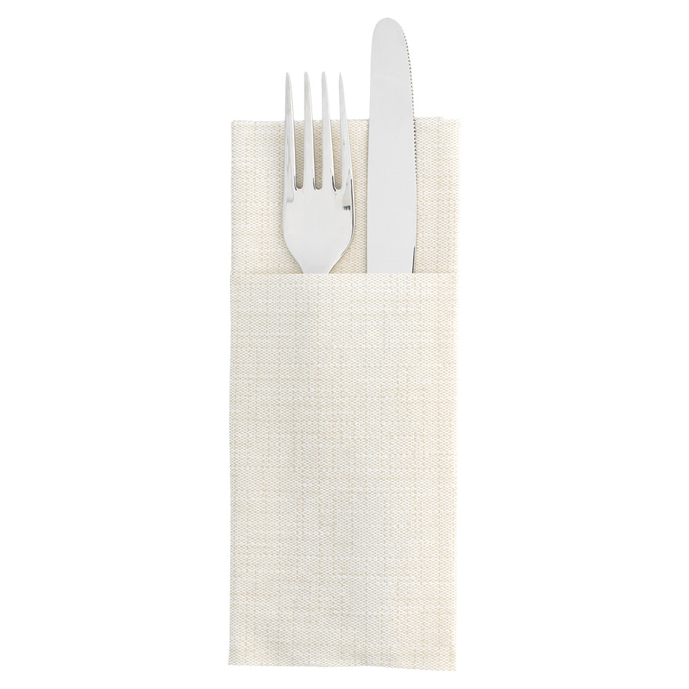 213.48-TOVAGLIOLI "KANGAROO" DRY COTTON 55 G/M2 33x40 CM AVORIO AIRLAID (50 u.)