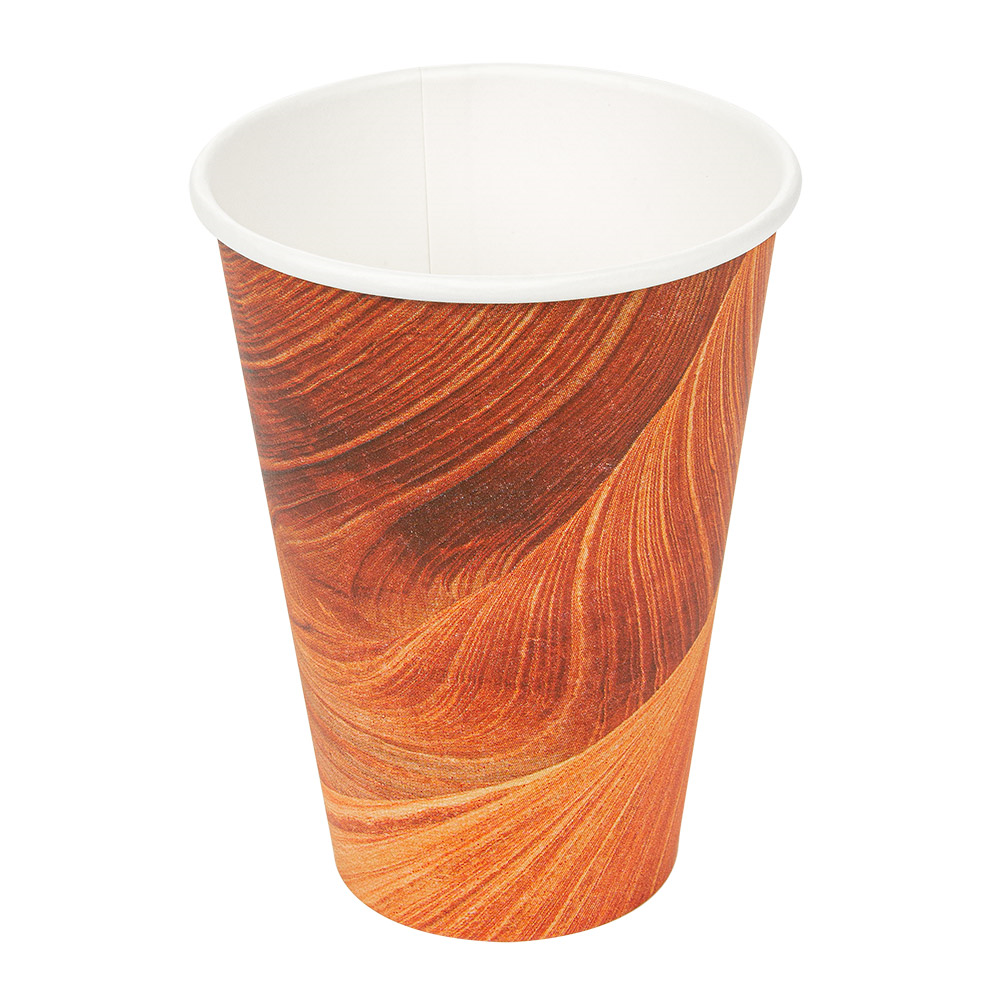 255.03-BICCHIERI BEVANDE CALDE 1 PARETE 'ARIZONA VENDING' 210 ML 210 + 18 PE G/M2 Ø7/4,5x9,5 CM MARRONE CARTONE (50 u.)