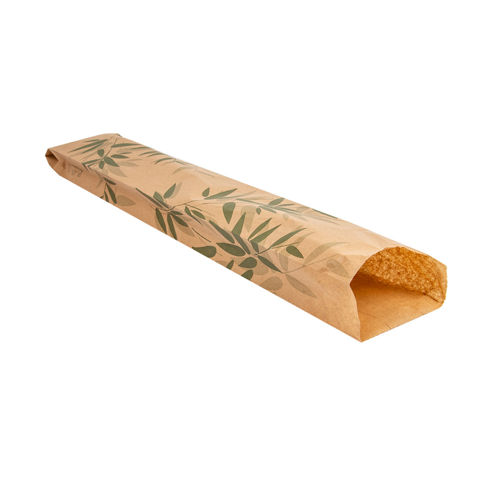 186.93-SACCHETTI PANETTERIA 'FEEL GREEN'  32 G/M2 9+4x54 CM NATURALE KRAFT (250 u.)