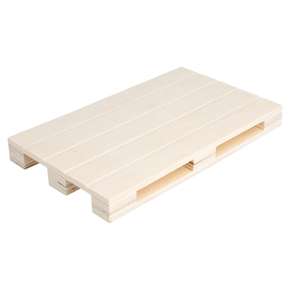 207.03-MINI PALLET 'WOOD'  20x12x2 CM NATURALE LEGNO