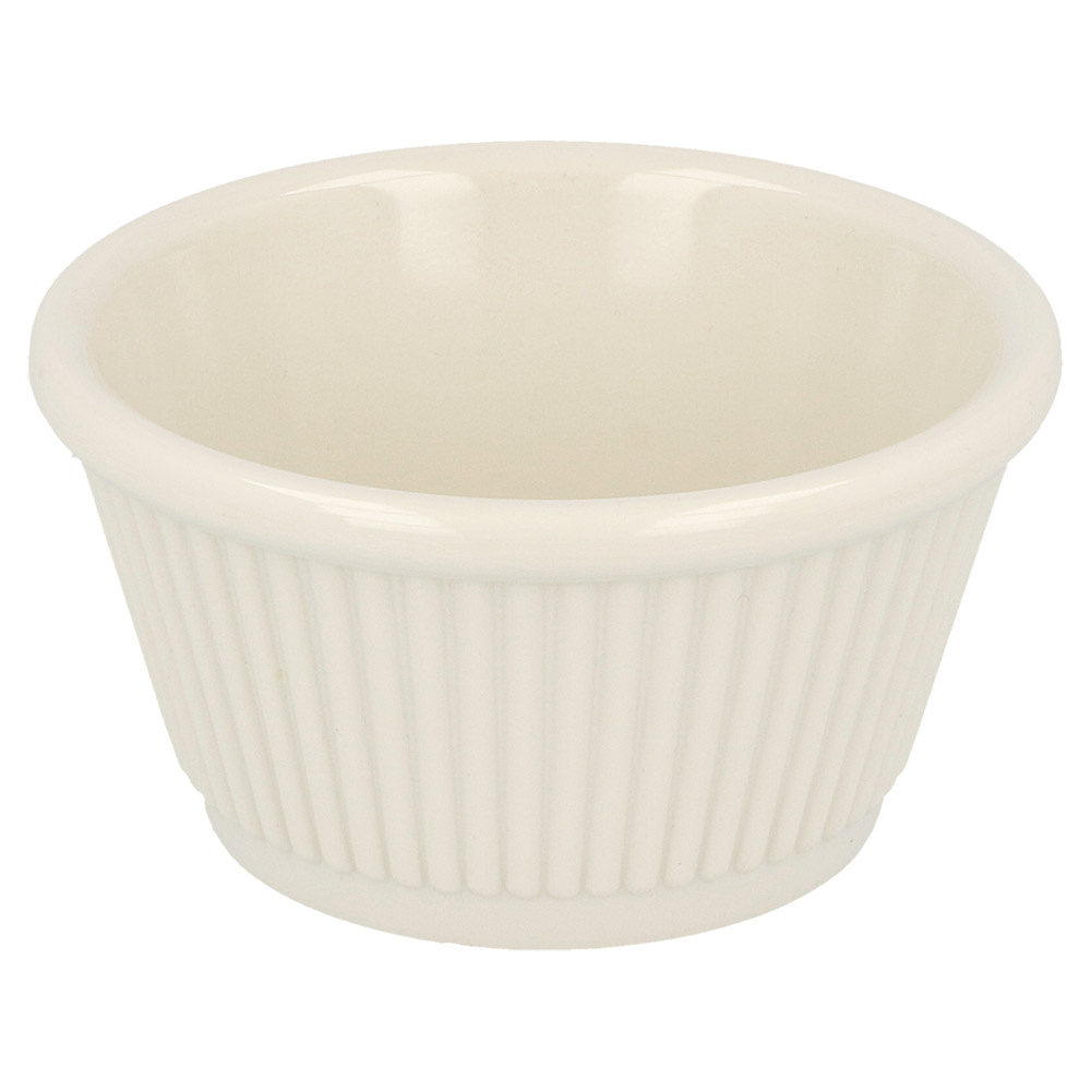 197.41-RAMEQUINS SCANALATI ASAMI WARE 60 ML Ø 6,9x2,5 CM AVORIO MELAMINA (1 u.)