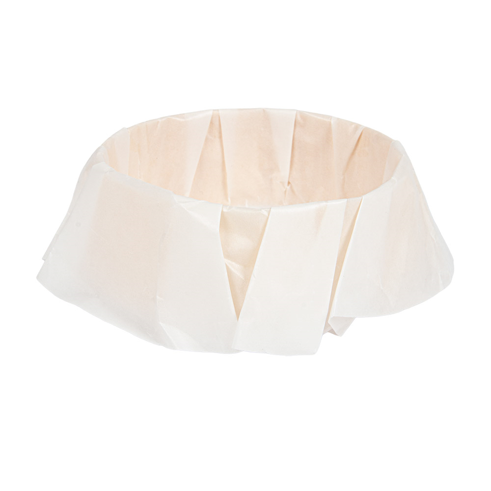 280.49-ANELLO DA FORNO CON CARTA 'WOOD' 150 ML Ø 8x3 CM NATURALE LEGNO (10 u.)