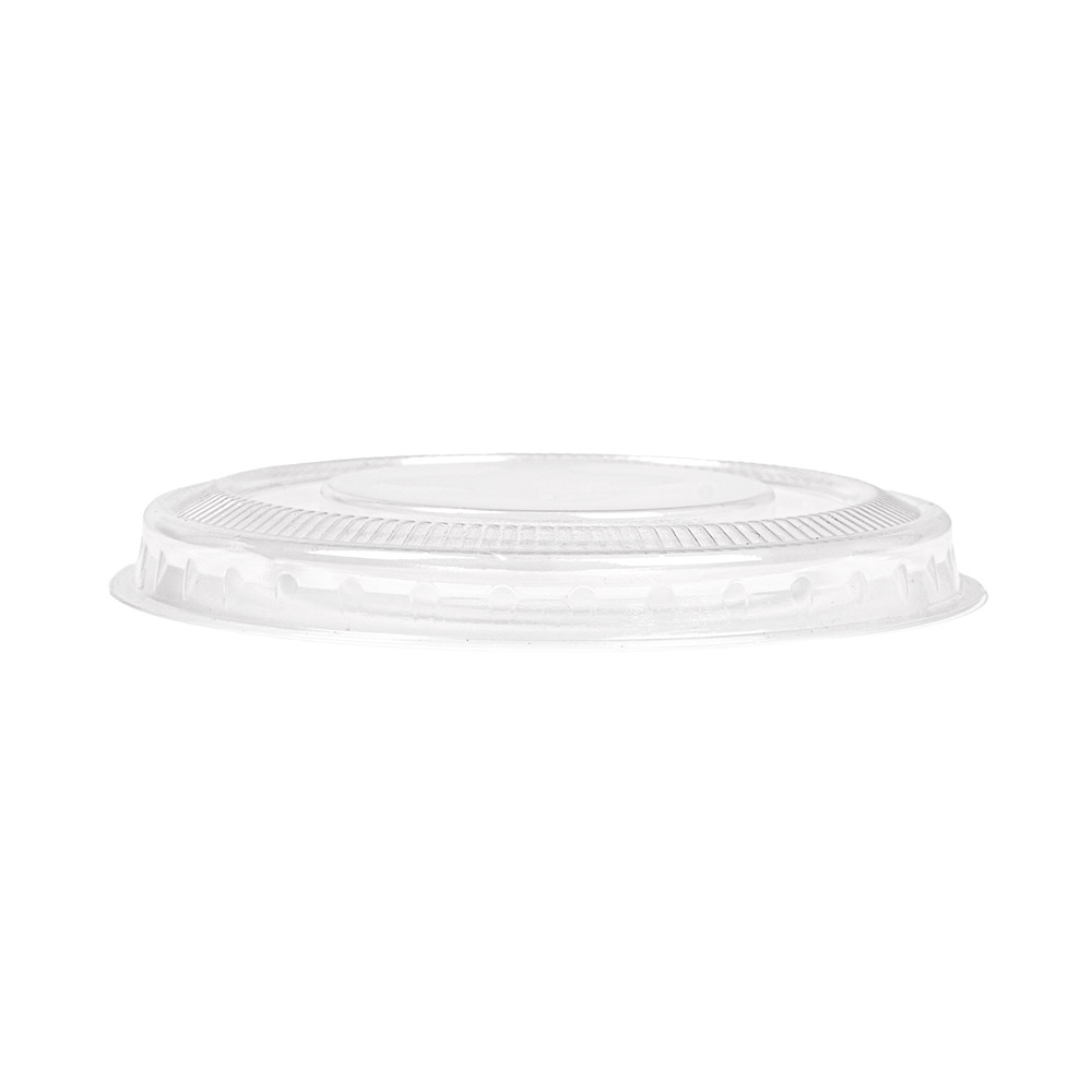 231.36-COPERCHI PIATTI CON CROCE PER 224.01  Ø 8,5x0,8 CM TRASPARENTE PLA (50 u.)