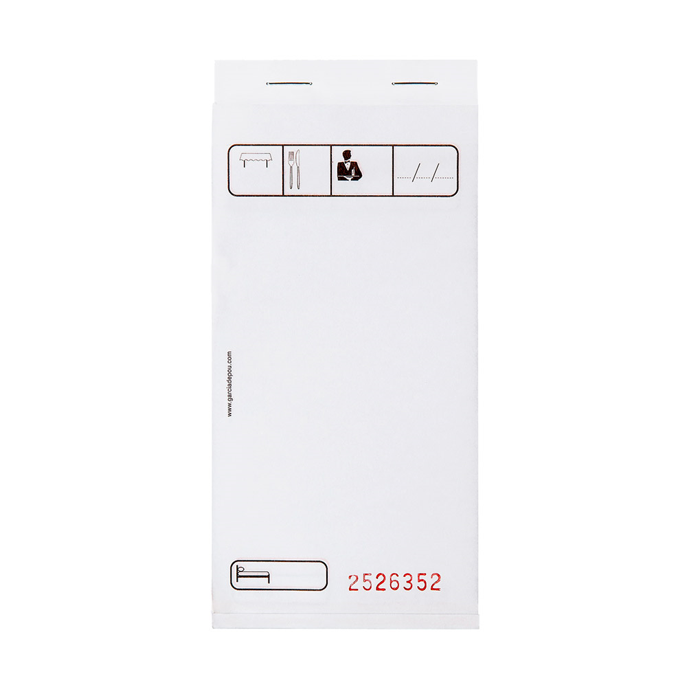 177.08-BLOCCHI COMANDE MINI DUPLICATO 50x2 FOGLI  7,5x15 CM BIANCO AUTOCOPIANTE (10 u.)