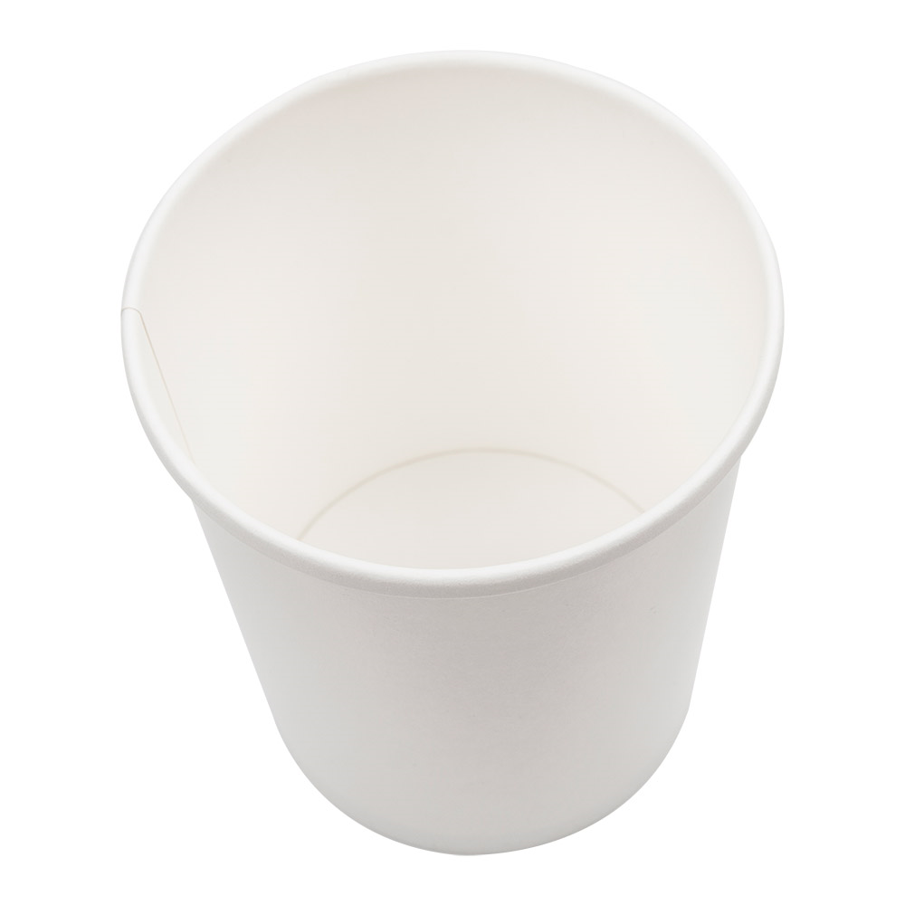 226.48-CONTENITORI CON COPERCHI 960 ML - 32 oz 330 + 18 PE G/M2 Ø11,7/9,2x13,5 CM BIANCO CARTONE (25 u.)