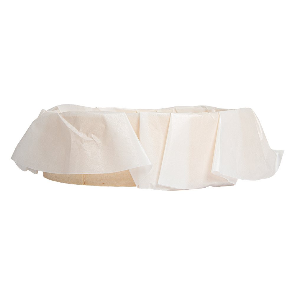 280.52-ANELLO DA FORNO CON CARTA 'WOOD' 600 ML Ø 14x4 CM NATURALE LEGNO (10 u.)