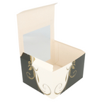 204.74-SCATOLE PER PASTICCERIA CON FINESTRA 'THEPACK' CLASSIC  11x13x8 CM BIANCO CARTONE NANO-MICRO (50 u.)