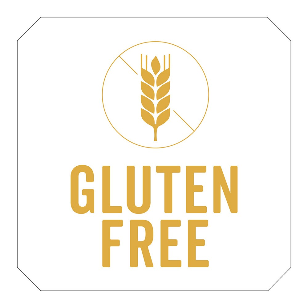 265.37-1000 U. ETICHETTE ADESIVE GLUTEN FREE   2,5x2,5 CM BIANCO ADESIVO