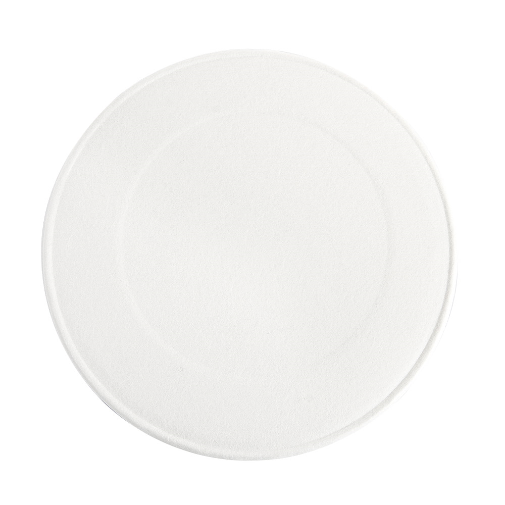 254.47-COPERCHIO PER TERRINA PICCOLA  230 + 18 PE G/M2 Ø6,2 CM BIANCO CARTONE (50 u.)