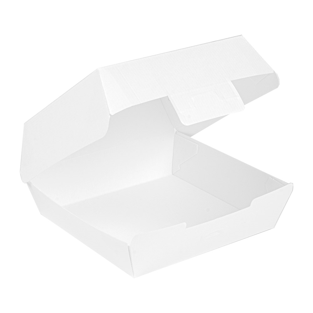 234.14-SCATOLE HAMBURGER 'THEPACK'  14,2x13,7x6,1 CM (L) BIANCO CARTONE NANO-MICRO (50 u.)