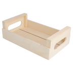 207.01-MINI CASSETTINA MULTIUSO 'WOOD'  20,5x12,5x6,5 CM NATURALE LEGNO