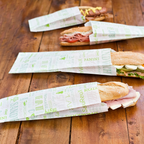 229.22-SACCHETTI BAGUETTES GREEN PAROLE 32 G/M2 9+4x30 CM BIANCO PERGAMANA ANTIGRASSI (500 u.)