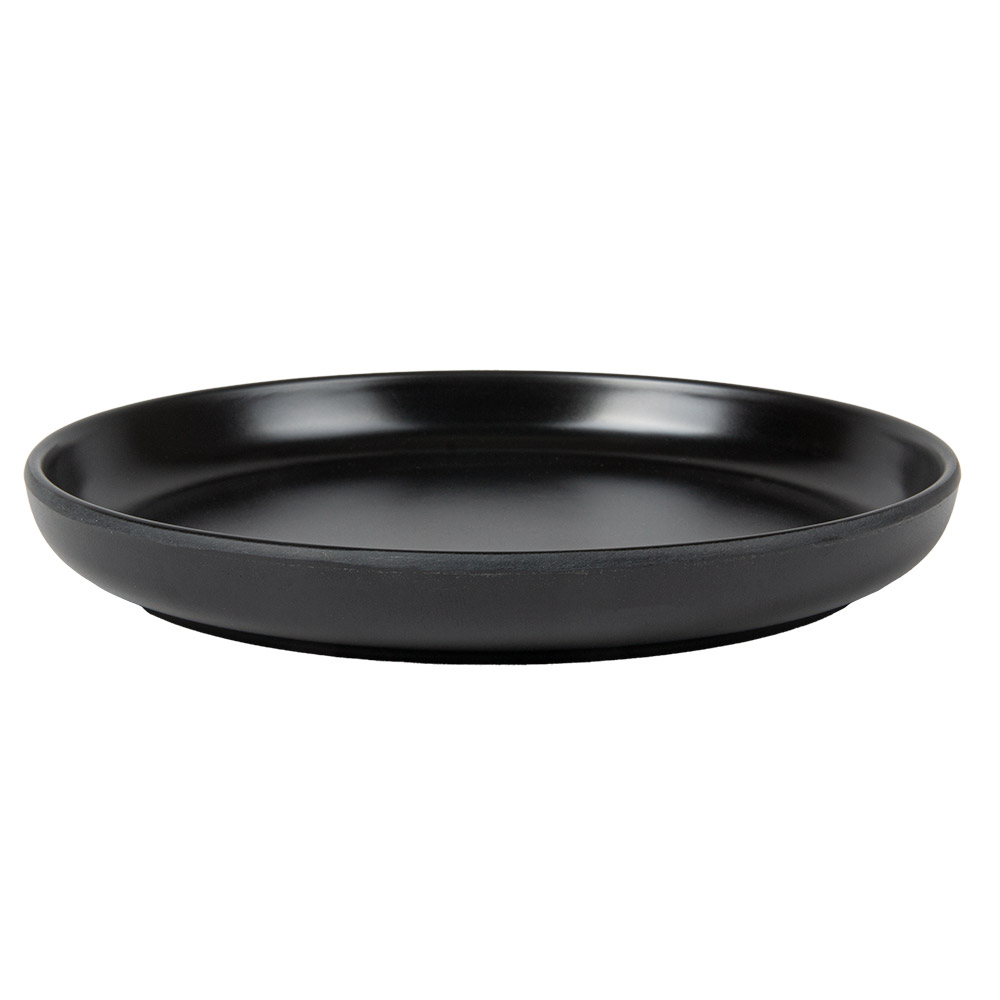 262.14-PIATTI PIANI ASAMI WARE  Ø 16x2 CM NERO MELAMINA (1 u.)