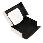 273.90-CONTENITORI SUSHI+FINESTRA 'THEPACK' KINTSU  17,5x12x4,5 CM BIANCO/NERO CARTÓN NANO-MICRO + PE + OPP (50 u.)